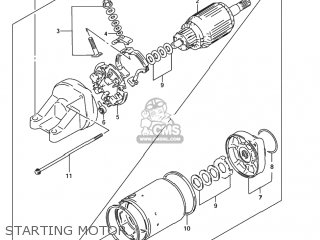 STARTING MOTOR - GSF1200S BANDIT 2004 (K4) USA (E03)