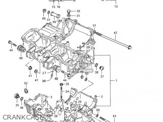 CRANKCASE - GSF1200S BANDIT 2005 (K5) USA (E03)