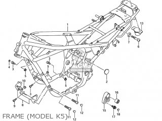 FRAME (MODEL K5) - GSF1200S BANDIT 2005 (K5) USA (E03)