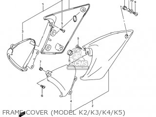 FRAME COVER (MODEL K2/K3/K4/K5) - GSF1200S BANDIT 2005 (K5) USA (E03)