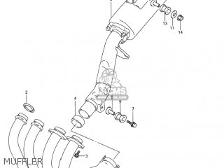 MUFFLER - GSF1200S BANDIT 2005 (K5) USA (E03)