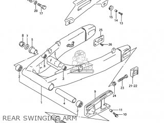 REAR SWINGING ARM - GSF1200S BANDIT 2005 (K5) USA (E03)