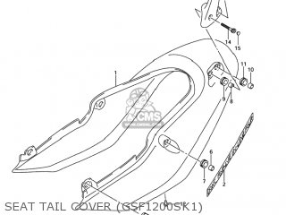 SEAT TAIL COVER (GSF1200SK1) - GSF1200S BANDIT 2005 (K5) USA (E03)