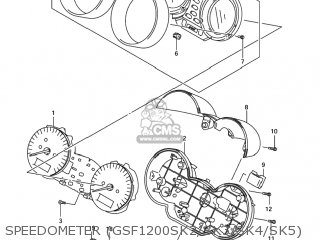 SPEEDOMETER (GSF1200SK2/SK3/SK4/SK5) - GSF1200S BANDIT 2005 (K5) USA (E03)