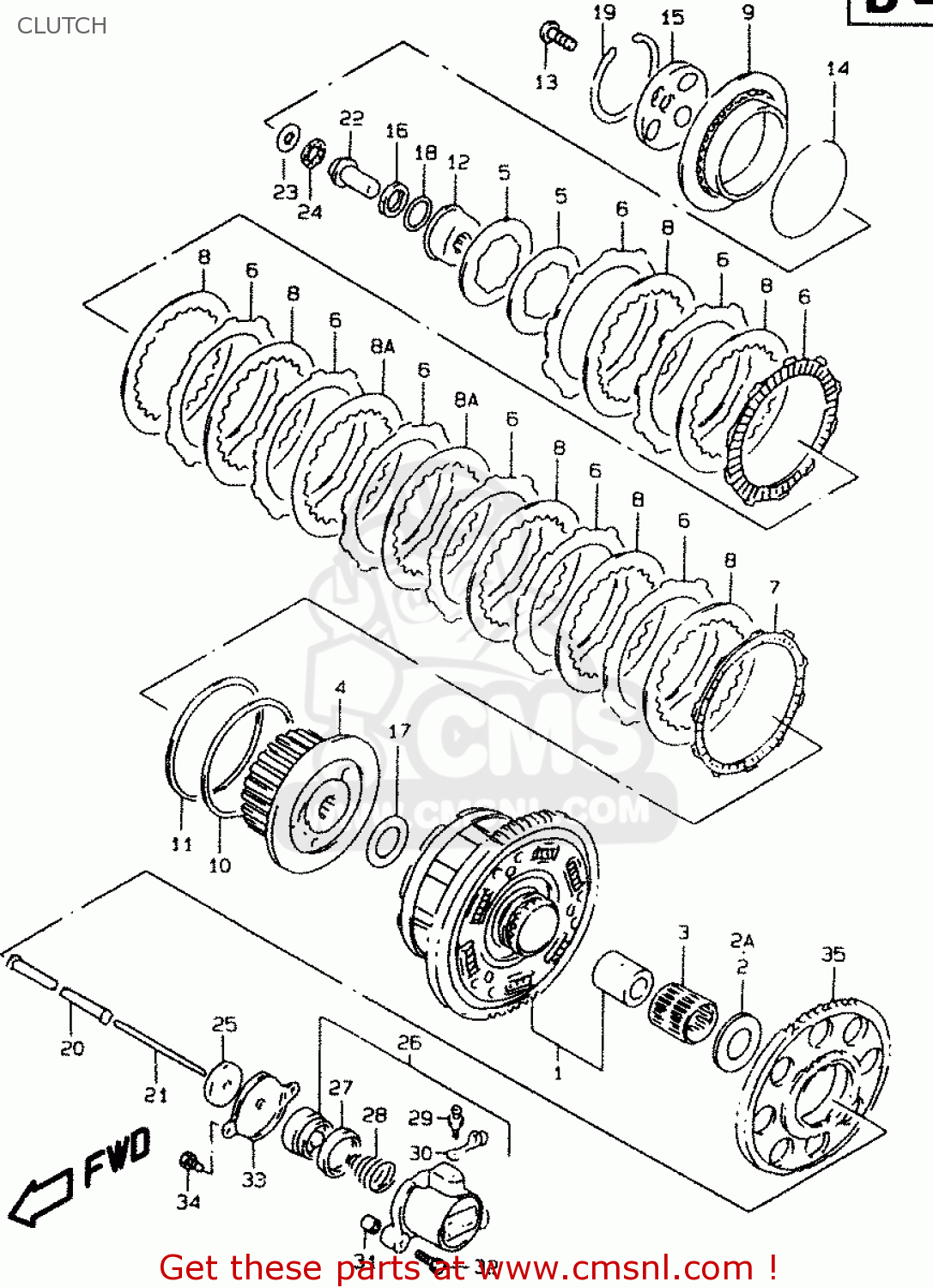 CLUTCH GSF1200SA 1996 (T)