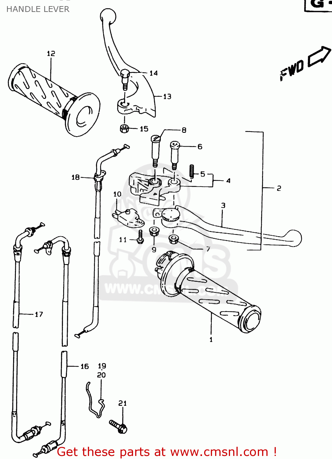 HANDLE LEVER GSF1200SA 1996 (T)