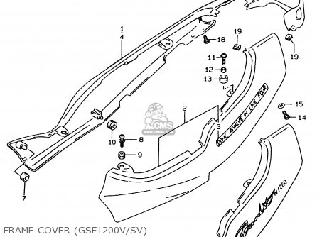 FRAME COVER (GSF1200V/SV) - GSF1200SA 1996 (T)
