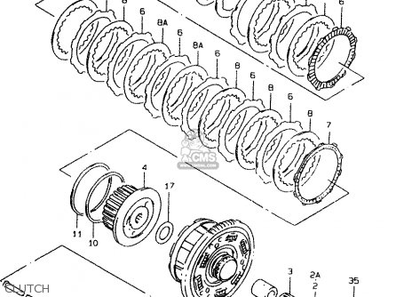 CLUTCH - GSF1200SA 1997 (V) (E02 E04 E17 E18 E22 E24 E25 E34)