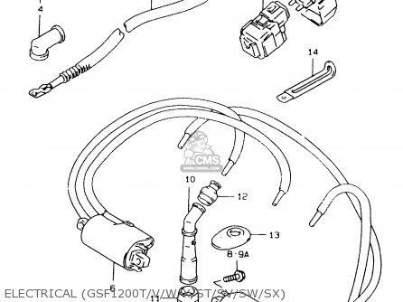 ELECTRICAL (GSF1200T/V/W/X/ST/SV/SW/SX) - GSF1200SA 1998 (W) (E17 E18 E22 E34)