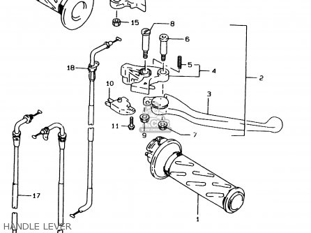 HANDLE LEVER - GSF1200SA 1998 (W) (E17 E18 E22 E34)