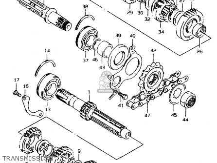 TRANSMISSION - GSF1200SA 2000 (Y) (E02 E04 E17 E18 E22 E24 E25 E34)