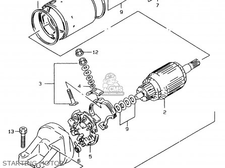 STARTING MOTOR - GSF1200SA 2000 (Y) (E02 E04 E17 E18 E22 E24 E25 E34)