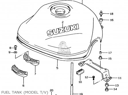 FUEL TANK (MODEL T/V) - GSF1200SA 2000 (Y) (E02 E04 E17 E18 E22 E24 E25 E34)
