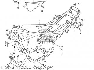FRAME (MODEL K2/K3/K4) - GSF1200Z BANDIT 2001 (K1) USA (E03)