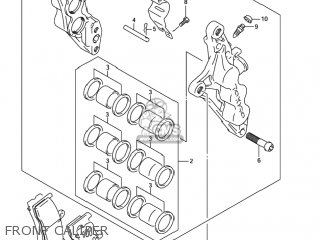 FRONT CALIPER - GSF1200Z BANDIT 2001 (K1) USA (E03)