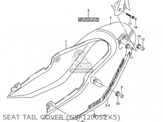 SEAT TAIL COVER (GSF1200SZK5) - GSF1200Z BANDIT 2001 (K1) USA (E03)