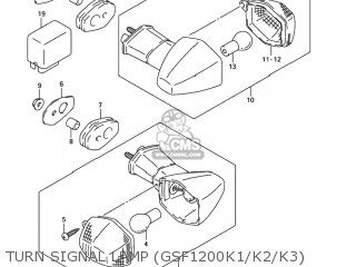 TURN SIGNAL LAMP (GSF1200K1/K2/K3) - GSF1200Z BANDIT 2002 (K2) USA (E03)