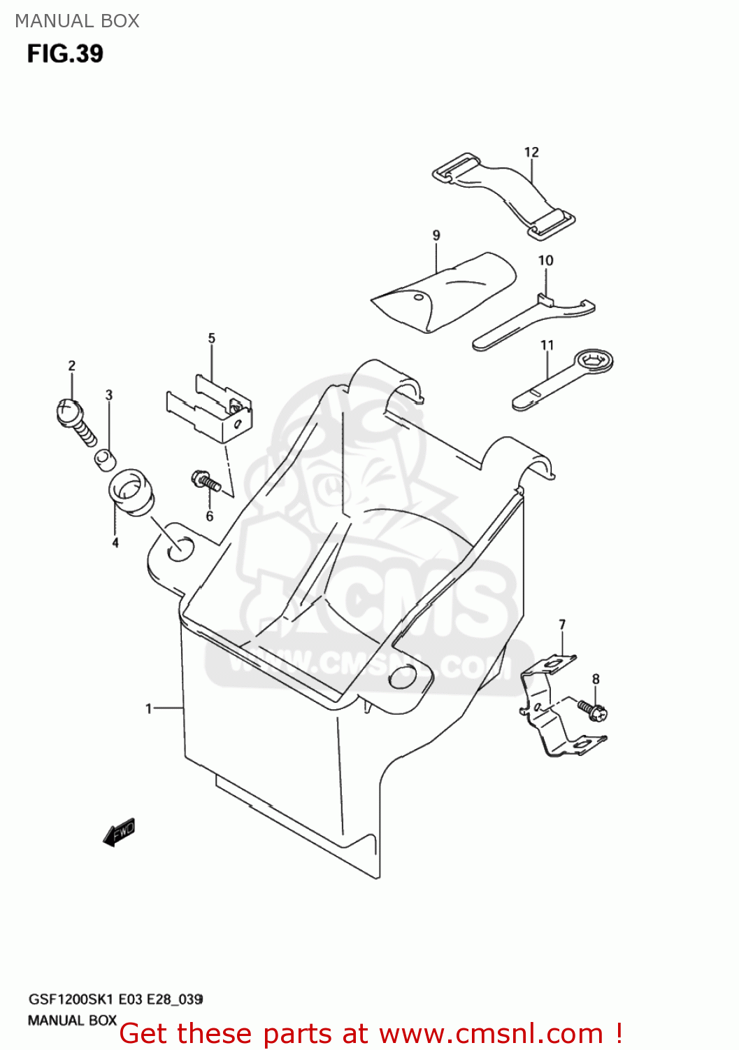 MANUAL BOX GSF1200Z BANDIT 2004 (K4) USA (E03)