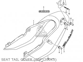 SEAT TAIL COVER (GSF1200K3) - GSF1200Z BANDIT 2004 (K4) USA (E03)