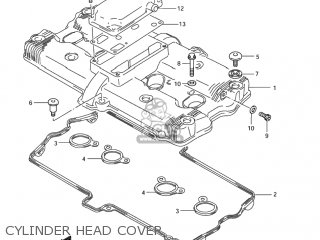 CYLINDER HEAD COVER - GSF1200Z BANDIT 2005 (K5) USA (E03)