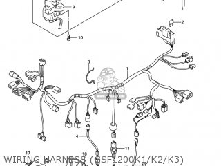 WIRING HARNESS (GSF1200K1/K2/K3) - GSF1200Z BANDIT 2005 (K5) USA (E03)