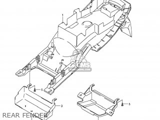 REAR FENDER - GSF1250S BANDIT 2007 (K7) USA (E03)