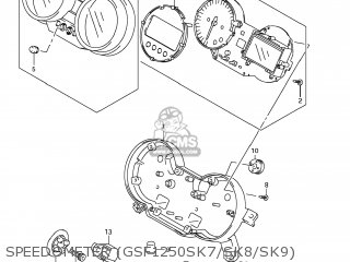 SPEEDOMETER (GSF1250SK7/SK8/SK9) - GSF1250S BANDIT 2007 (K7) USA (E03)