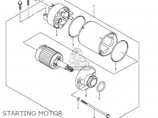 STARTING MOTOR - GSF1250S BANDIT 2007 (K7) USA (E03)