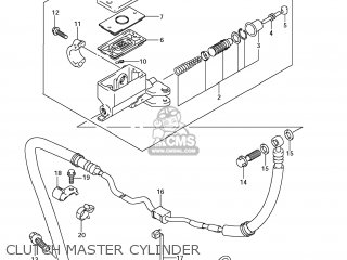 CLUTCH MASTER CYLINDER - GSF1250S BANDIT 2008 (K8) USA (E03)