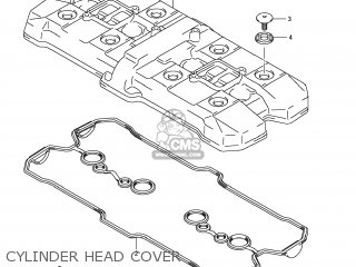 CYLINDER HEAD COVER - GSF1250S BANDIT 2008 (K8) USA (E03)