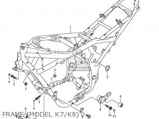 FRAME (MODEL K7/K8) - GSF1250S BANDIT 2008 (K8) USA (E03)