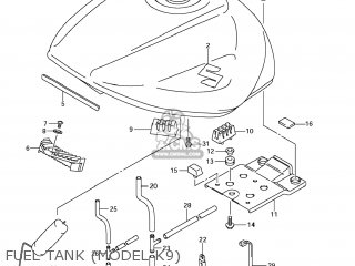 FUEL TANK (MODEL K9) - GSF1250S BANDIT 2008 (K8) USA (E03)