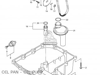 OIL PAN - OIL PUMP - GSF1250S BANDIT 2008 (K8) USA (E03)