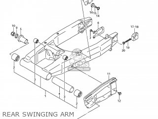 REAR SWINGING ARM - GSF1250S BANDIT 2008 (K8) USA (E03)