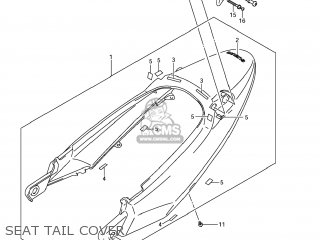 SEAT TAIL COVER - GSF1250S BANDIT 2008 (K8) USA (E03)
