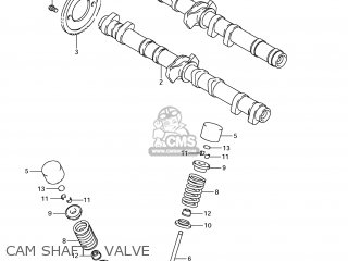 CAM SHAFT - VALVE - GSF1250S BANDIT 2009 (K9) USA (E03)