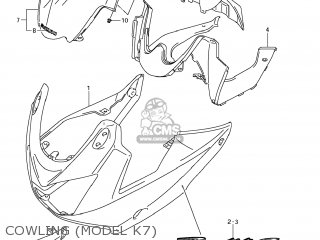 COWLING (MODEL K7) - GSF1250S BANDIT 2009 (K9) USA (E03)