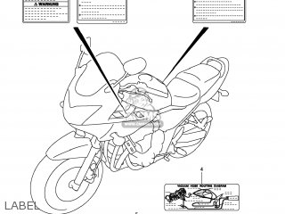 LABEL - GSF1250S BANDIT 2009 (K9) USA (E03)