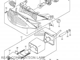 REAR COMBINATION LAMP - GSF1250S BANDIT 2009 (K9) USA (E03)