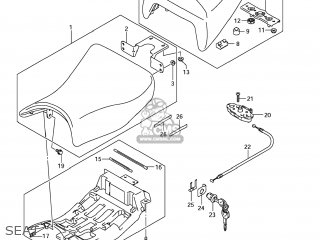 SEAT - GSF1250S BANDIT 2009 (K9) USA (E03)