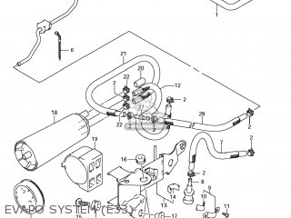 EVAPO SYSTEM (E33) - GSF1250SA BANDIT 2007 (K7) USA (E03)
