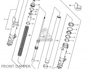 FRONT DAMPER - GSF1250SA BANDIT 2008 (K8) CALIFORNIA (E33)