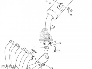 MUFFLER - GSF1250SA BANDIT 2008 (K8) CALIFORNIA (E33)