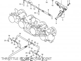 THROTTLE BODY HOSE/JOINT - GSF1250SA BANDIT 2008 (K8) CALIFORNIA (E33)