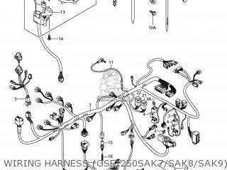 WIRING HARNESS (GSF1250SAK7/SAK8/SAK9) - GSF1250SA BANDIT 2008 (K8) CALIFORNIA (E33)
