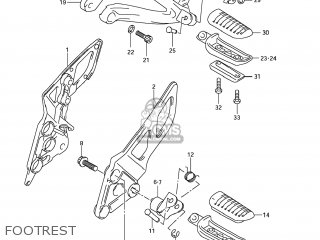 FOOTREST - GSF1250SA BANDIT 2009 (K9) CALIFORNIA (E33)