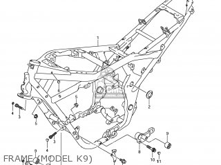 FRAME (MODEL K9) - GSF1250SA BANDIT 2009 (K9) CALIFORNIA (E33)