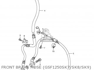 FRONT BRAKE HOSE (GSF1250SK7/SK8/SK9) - GSF1250SA BANDIT 2009 (K9) CALIFORNIA (E33)