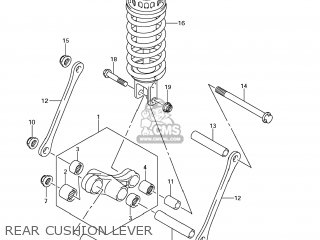 REAR CUSHION LEVER - GSF1250SA BANDIT 2009 (K9) CALIFORNIA (E33)