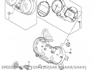 SPEEDOMETER (GSF1250SAK7/SAK8/SAK9) - GSF1250SA BANDIT 2009 (K9) CALIFORNIA (E33)